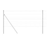 Fence Post Galvanized Steel 5000x100cm Rectangular Garden Spike Set Heavy Duty.