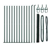 Fence Post Garden Terrace Barrier Outdoor Posts Steel Security Fencing vidaXL