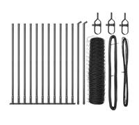 Fence Post Garden Terrace Barrier Outdoor Posts Steel Security Fencing vidaXL