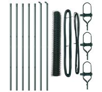 Fence Post Garden Terrace Barrier Outdoor Posts Steel Security Fencing vidaXL