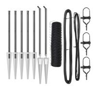 Fence Post Garden Terrace Barrier Outdoor Posts Steel Security Fencing vidaXL