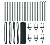 Fence Post Garden Terrace Barrier Outdoor Posts Steel Security Fencing vidaXL