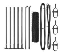 Fence Post Garden Terrace Barrier Outdoor Posts Steel Security Fencing vidaXL