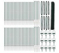 Fence Post Garden Terrace Barrier Outdoor Posts Steel Security Fencing vidaXL