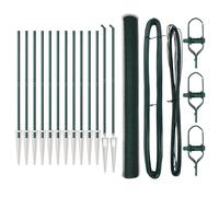 Fence Post Garden Terrace Barrier Outdoor Posts Steel Security Fencing vidaXL