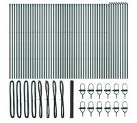 Fence Post Garden Terrace Barrier Outdoor Posts Steel Security Fencing vidaXL