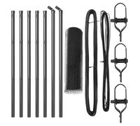 Fence Post Garden Terrace Barrier Outdoor Posts Steel Security Fencing vidaXL