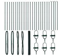 Fence Post Garden Terrace Barrier Outdoor Posts Steel Security Fencing vidaXL