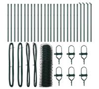 Fence Post Garden Terrace Barrier Outdoor Posts Steel Security Fencing vidaXL