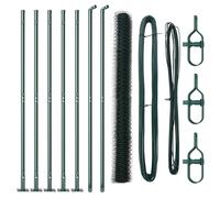 Fence Post Garden Terrace Barrier Outdoor Posts Steel Security Fencing vidaXL