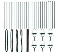 Fence Post Garden Terrace Barrier Outdoor Posts Steel Security Fencing vidaXL