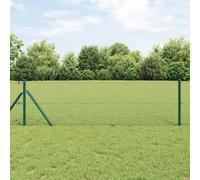 Fence Post Green 10 x 0.6 m Steel Rectangular Weatherproof Garden Security Sets