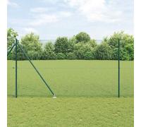 Fence Post Green 25 x 1.5 m Steel PVC 16x16 mm Mesh Garden Boundary For Gardens