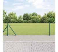 Fence Post Green Steel PVC 25 x 0.4 m 50mm Mesh Durable Garden Boundary Privacy