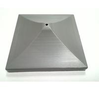 Fence Post Grey Protection Caps Fit a Wooden Post 75 x 75 (3 x 3) but we Advise that They are Fixed in Place as They Measure 85 x 85mm - Pack of 4