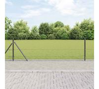 Fence Post Grey Steel PVC 50 x 0.6 m 13mm Mesh Heavy Duty Garden Panel Perimeter