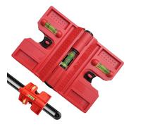 Fence Post Level - Magnetic Foldable Horizontal Ruler | Post and Pipe Level - for Plumbing Outdoor Renovation Carpentry Workshop Construction Flooring Repair Home Wall