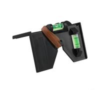 Fence Post Leveling Tool with 3 Vials - Horizontal and Vertical Pipe Angle Meter - for Impact Resistant Plastic - for Framing and Trim - Assorted Colours - 12.4x7.3cm(Black)