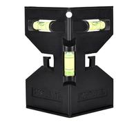 Fence Post Levels - Fence Post Leveling Tool - 3 Vials Leveling Tool, Folding Leveler Tool Pipe Angle Detector for Pipe, Sign, Labeling and Fence Construction