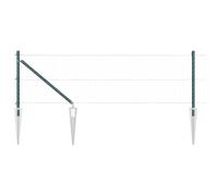 Fence Post Powder-coated Galvanised Steel Garden Barrier Modern Fencing vidaXL
