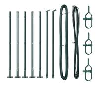 Fence Post Powder-coated Galvanised Steel Garden Barrier Modern Fencing vidaXL
