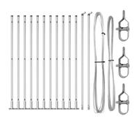 Fence Post Powder-coated Galvanised Steel Garden Barrier Modern Fencing vidaXL