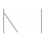 Fence Post Powder-coated Galvanised Steel Garden Barrier Modern Fencing vidaXL