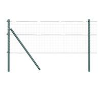 Fence Post Powder-coated Galvanised Steel Garden Barrier Modern Fencing vidaXL