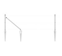 Fence Post Powder-coated Galvanised Steel Garden Barrier Modern Fencing vidaXL