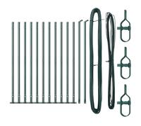 Fence Post Powder-coated Galvanised Steel Garden Barrier Modern Fencing vidaXL