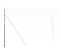 Fence Post Powder-coated steel Garden Terrace Outdoor Accessory Barrier vidaXL