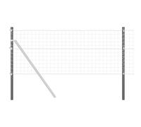 Fence Post Powder-coated steel Garden Terrace Outdoor Accessory Barrier vidaXL