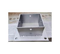 Fence Post Repair, Heavy Duty Stainless Steel Fence Post Anchor Base - 2pcs Pergola Support Bracket for Wood and Concrete Decks(110x110mm)