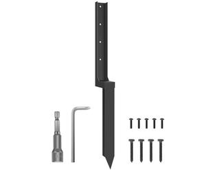 Fence Post Repair Kit - 41.91cm Ground Spike, Heavy Duty Fences Pole Ground, GroundSupport Steel Stabilizer Spikes Set | Portable Fence Post Support Stake for Outdoor Garden Landscape Farm Lawn