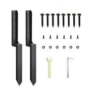 Fence Post Repair Kit Fence Post Repair Kit 2X Thickened Metal Mender Solid Ground Spike Quick Fix Stabilizer for Tilted Broken for Repair