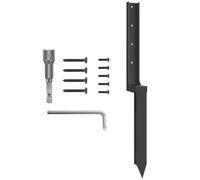 Fence Post Repair Kit - Fence Post Repair Kit, Thickened Fast, Easy Metal Spikes Replacement Heavy Duty Metal Nails, Supports, Fixed Anchor Ground Nails For Fence Protection