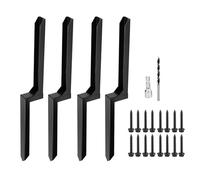 Fence Post Repair Kit Fence Post Repair Stakes Easy to Install Replace Sturdy 4X Anchor Ground Spike for Broken Wood for Repair