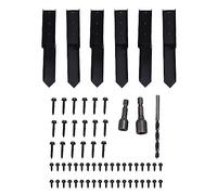 Fence Post Repair Kit, H Shaped Cold Rolled Steel, 6 Pieces - Durable Support, Easy Installation, Ideal for Wooden Fence Maintenance