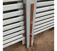 Fence Post Repair Spikes - Pack of 2 No Dig - Heavy Duty Powder Coated Steel - Easy Fix Solution for Broken or Rotten Fence Posts with Minimal Ground Disruption