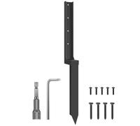 Fence Post Repair Stakes | Ground Support Stabilizer Spikes Set - Fence Post Ground Spikes - for Outdoor Garden Backyard Landscape Farm Lawn Patio