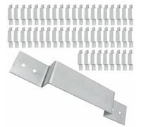 Fence Post Security Brackets, 10/20 Pack Fence Panel Security Bracket Post (for 100mm/4 Posts) Concrete Or Wood Anti Rattle Post Clips, Galvanised Anti Corrosion (10Pcs)