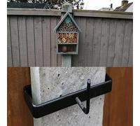 Fence Post Security Brackets, Fence Post Panel Clip Clamp, Concrete Fence Panel Security Brackets Metal For 4X4 Inch Concrete Or Wooden Posts, hanging growth bags, half-moon baskets, hose reels