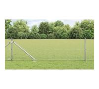Fence Post Silver 50 x 0.8 m, 19 x 19 mm Mesh, Robust Steel, Powder Coated, Weather-Resistant, for Garden, Patio and Safe Property Boundary