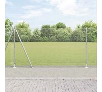 Fence Post Silver 50x1.2m Steel PVC 16x16mm Mesh Garden Boundary Heavy Security
