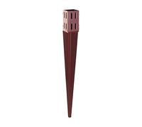 Fence Post Spikes & Shoes, Bolt Down Holders, Easy Grip ~ 50/75/100mm Garden Timber Support Stakes (2, 100mm x 600mm Easy Grip Spike)