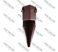 Fence Post Spikes & Shoes, Bolt Down Holders, Easy Grip ~ 50/75/100mm Garden Timber Support Stakes (2, 4"/100mm Repair Spike)