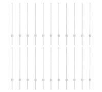 vidaXL Fence Posts 44 pcs Silver Galvanised steel