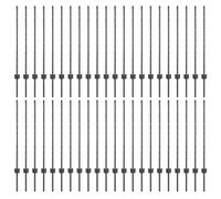 Fence Post Steel Garden Terrace Outdoor Fencing Solution Barrier Modern vidaXL
