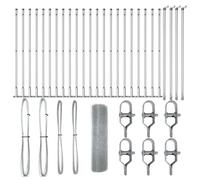 Fence Post Steel Outdoor Barrier Garden Modern Terrace Strong Support vidaXL