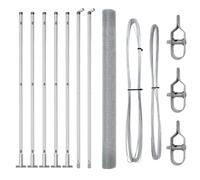 Fence Post Steel Outdoor Barrier Garden Modern Terrace Strong Support vidaXL